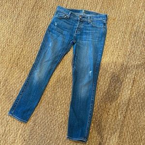 7 for all mankind Josefina Girlfriend Jeans EUC Size 25
